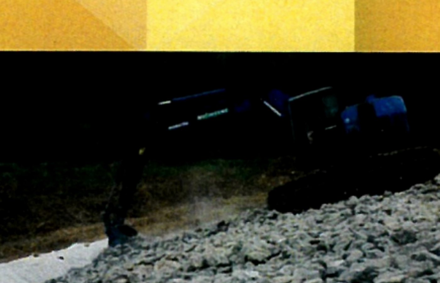 Rock fill material placed for civil works in Perlis